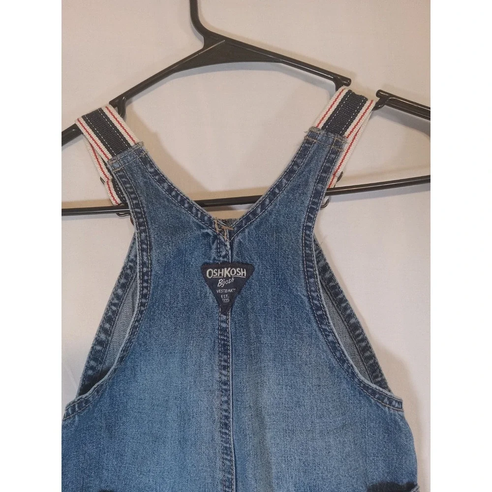 OshKosh B'gosh Toddler 24M Denim Overalls Blue Carpenter Adjustable Straps